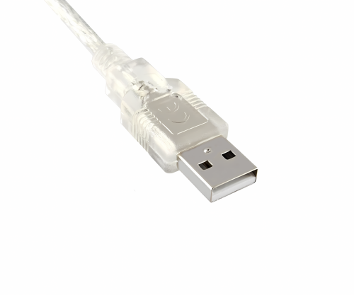 DINIC USB 2.0 Kabel, A Stecker auf 5pin mini Stecker, AWG 28/26, transparent, 2,00m, DINIC Box